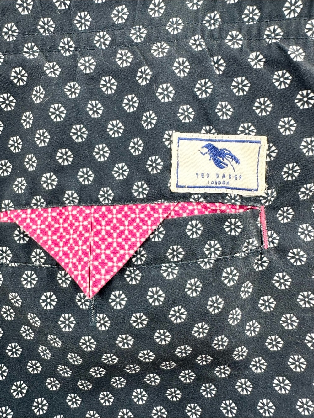 Ted Baker Men’s Blue Lobster Swim Trunks Size 3 Men's US‎ 38 - Picture 5 of 6